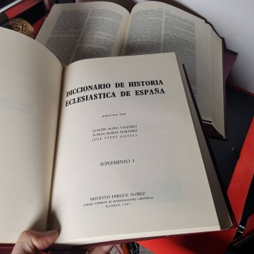 Diccionario de Historia eclesiástica de España cinco tomos completo