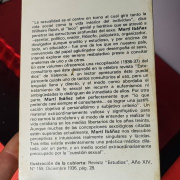Consultorio psíquico sexual  dr Félix Martí Ibáñez libro psicología