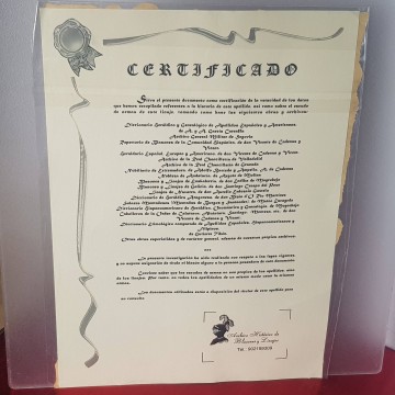 Escudo heráldico apellido Díaz pergamino comprar heráldica historia