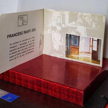 Francesc Riart Jou pintor programa exposicio de quadres catàlegs d'art