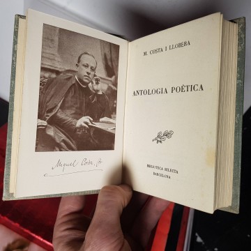 Miquel Costa i Llobera antologia poètica Llibre Antic primera edició