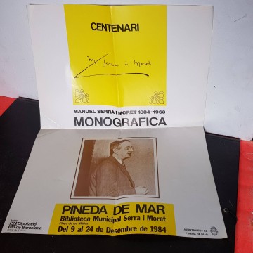 Manuel Serra i Moret Biblioteca Municipal de Pineda cartell exposicio
