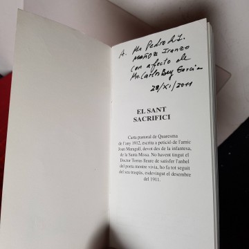 Josep Torras i Bages carta pastoral sobre la missa Sant sacrifici