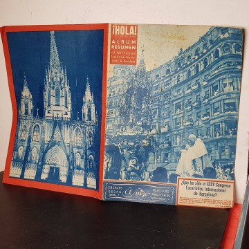 Congreso Eucarístico de Barcelona 1952 7 junio revista Hola álbum