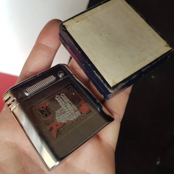 Encendedor fumalux de Munich mechero gasolina antiguo antigüedades