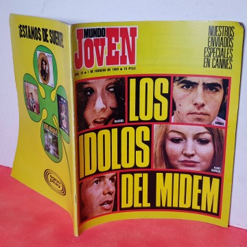 Mundo Joven 18 los ídolos del MIDEM revistas antiguas de música