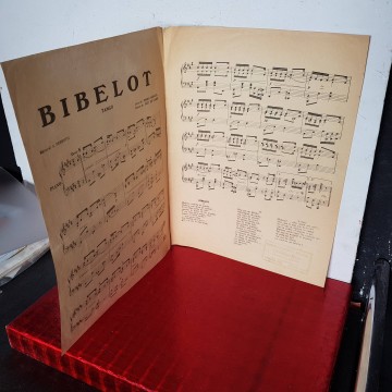 Partitura tango bibelot Mario c. Gomila Francisco De Caro partituras