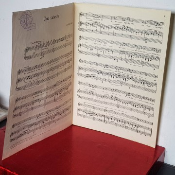 Partitura sueños de Viena que sabes tú Artur kaps antigua partitura