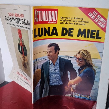 Carmen Martínez Bordiú y Alfonso de Borbón luna de miel 30 marzo 1972