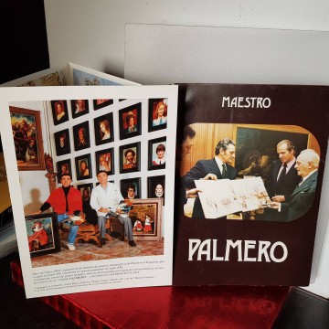 Folleto catálogo maestro palmero Miguel Ángel y Alfredo palmero pintor