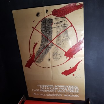 CARTEL ANTONI TÀPIES, AÑOS 70.