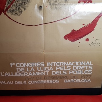 CARTEL ANTONI TÀPIES, AÑOS 70.
