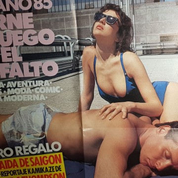 Cartel portada Primera Línea, años 80