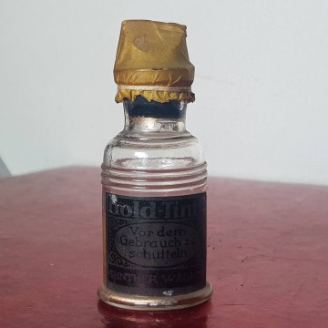 Winter Warner tinta de oro Gold tinte antiguo frasco pintura de oro