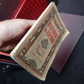 Libro escolar antiguo librería Historia de España primer grado