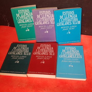 Estudis estudis de Llengua Literatura Catalanes miscel.lanea Joan Veny