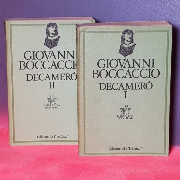 Decamero Giovanni Boccaccio en català 2 volums obra completa llibreria