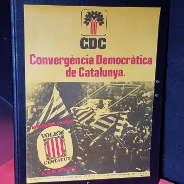 Convergència Democràtica de Catalunya cdc volem l'Estatut 1977 15 4