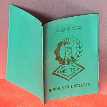 Funda Sindicato Unitario s. U. Funda de carnet agenda metro antigua
