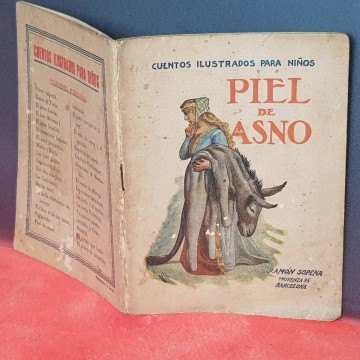 cuentos ilustrados para niños Ramon Sopena piel de asno cuento antiguo