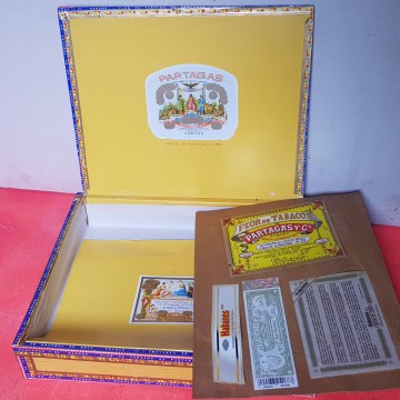 Caja Partagas vacía de puros cajas de puros de madera vacías comprar