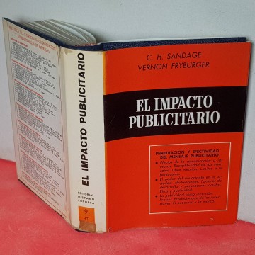 El impacto publicitario c. H. Sandage libro descatalogado librería