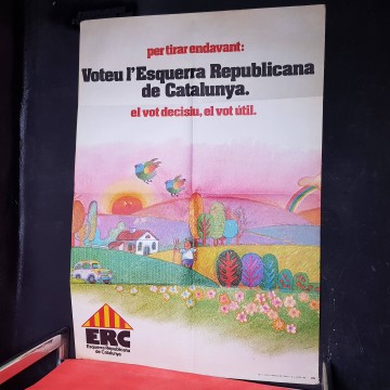 Cartell ERC eleccions Parlament de Catalunya 1980 Esquerra Republicana
