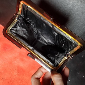 Monedero vintage Charlie años 70. Color negro monedero antiguo comprar