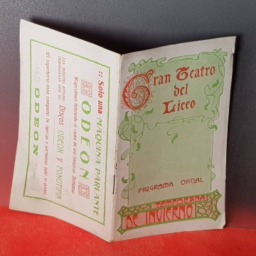 Programa Teatro Liceo antiguo 1915 rigoletto programas liceo ópera