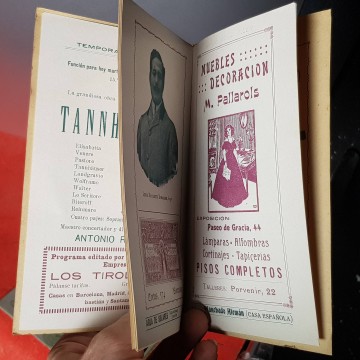 Programas antiguos Gran Teatro del Liceo temporada de invierno 1915-16