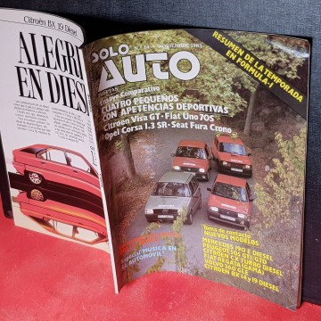 Solo auto 14 Citroën visa GT Fiat Uno 70s Opel Corsa 1.3 Sr revista