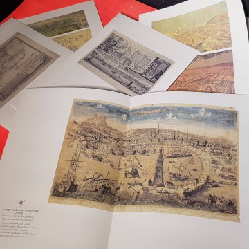 Vistas y planos de la ciudad de Barcelona muestras siglos XIV XIX
