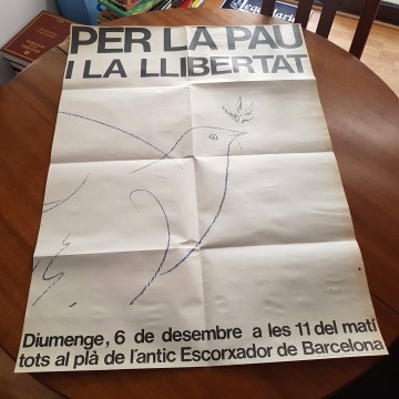 Per la Pau i la llibertat cartell 1981 cartel comprar cartelería