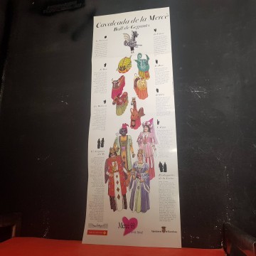 Ball de gegants cartell festes de la Mercè 1993 la Tarasca la víbria