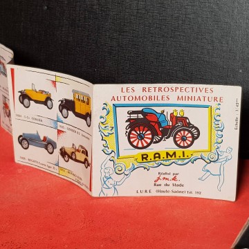 Catálogo coches miniatura Rami R.A.M.I. catálogo coches antiguos