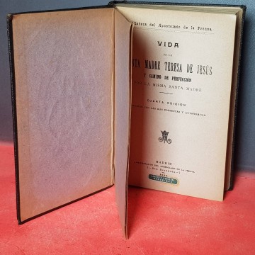 Libros de teología antiguos Vida de Santa Teresa de Jesús biografía
