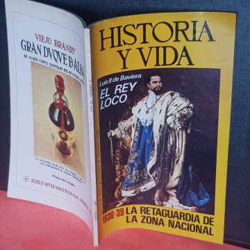 Revistas historia y vida antiguas Luis II  de Baviera el rey loco