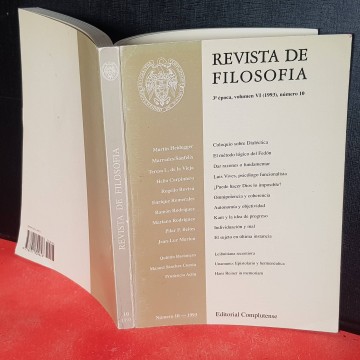 Revista filosofía  Martin Heidegger Julián marrades helio carpintero