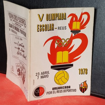 Olimpiada escolar Reus Deportiu 1978 programa libro libre v Olimpiada