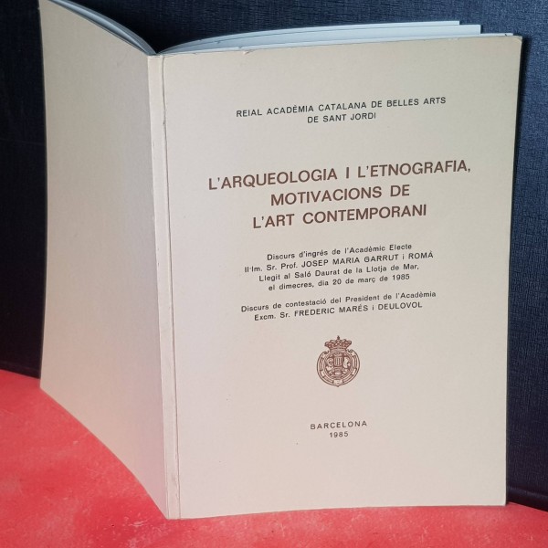 Llibres arquelogia Real Academia Catalana de Belles Arts de Sant Jordi Llibres arquelogia Real Academia Catalana de Belles Arts de Sant Jordi