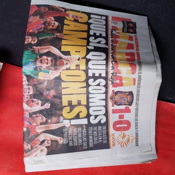 España campeona del Mundo periódico selección española 10 2010 marca