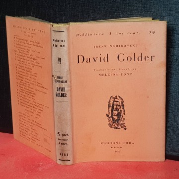 David golder Irene nemirovsky en català Novel.la edicions Proa comprar