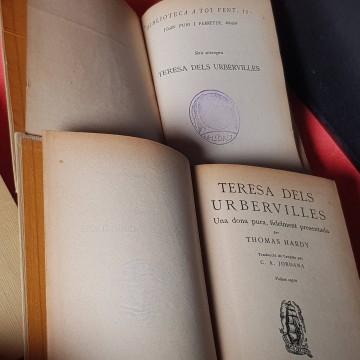Llibres vells descatalogats Teresa dels urbervilles Thomas Hardy