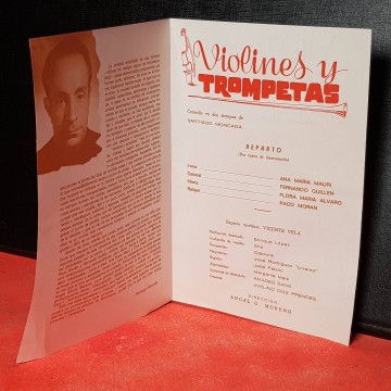 Programas de teatro antiguos Paco Morán Fernando Guillén programa