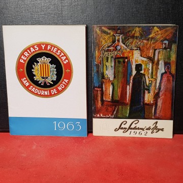Programa festes majors Sant Sadurní d'Anoia Antic 1962/1963