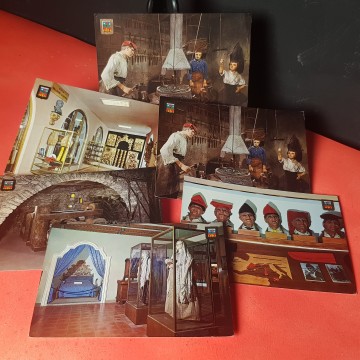 Lote de 6 postales del Museo de Ripoll