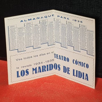 Programa teatral Los maridos de Lidia..