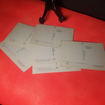 Lote de 6 postales del Museo de Ripoll