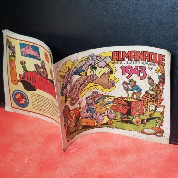 Almanaque de la biblioteca especial para niños 1943 original cómic