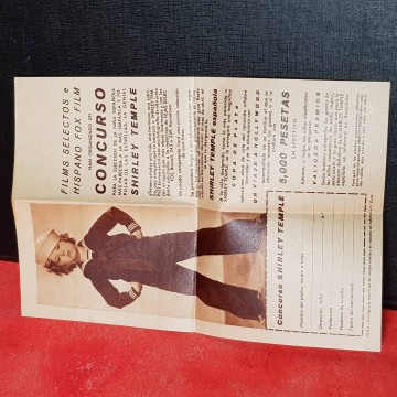 En busca de una Shirley Temple española concurso folleto años 30-40